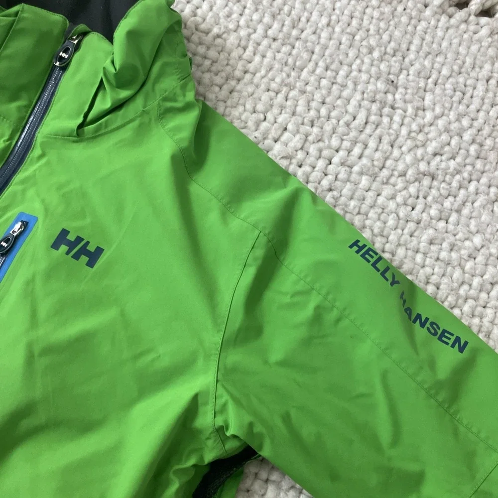 Helly Hansen Jacket Mens Large Motion Insulated Ski Jacket Green SnowBoard Recco